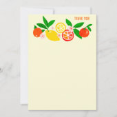 Citrus Celebration Custom Colorful Blank Note Dankeskarte (Vorderseite)