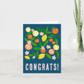 Citrus Celebration Custom Colorful GLÜCKWÜNSCHE Karte (Vorderseite)