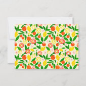 Citrus Celebration CUSTOM Summer BRIDAL SHOWER RSVP Karte (Rückseite)