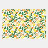 Citrus Celebration Lovely Lemons Phantastisch Oran Geschenkpapier Set (Vorderseite 2)