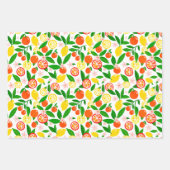 Citrus Celebration Lovely Lemons Phantastisch Oran Geschenkpapier Set (Vorderseite 2)