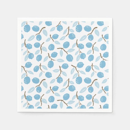 Citrus Charm Blue Serviette (Vorderseite)