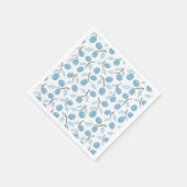 Citrus Charm Blue Serviette (Ecke)
