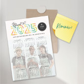 Citrus Cheers to 2025 Kalender Magnetic Foto Card Magnetkarte