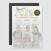 Citrus Cheers to 2025 Kalender Magnetic Foto Card Magnetkarte (Vorne/Hinten)