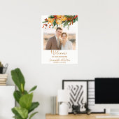 Citrus Christmas winter wedding welcome Poster (Heimbüro)