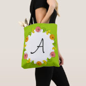 Citrus Circle Green Monogram überall in der Tasche (Von Nahem)
