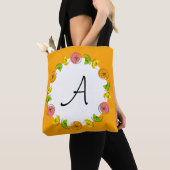 Citrus Circle Orange Monogram über die gesamte Tas Tasche (Von Nahem)