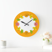 Citrus Circle Orange Uhr rund (Zuhause)