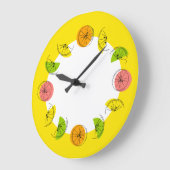 Citrus Circle Yellow Uhr rund (Winkel)