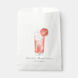 Citrus Cocktail Bridal Shower Geschenktütchen
