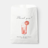 Citrus Cocktail Bridal Shower Geschenktütchen (Vorderseite)