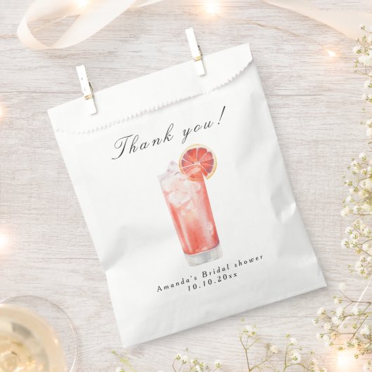 Citrus-Cocktail-Junggesellinnenabschied Geschenktütchen (Ausgeschnitten)