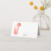 Citrus Cocktail - wedding place cards Platzkarte (Rückseite)