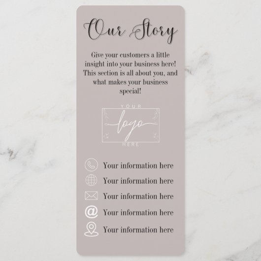 Citrus | Cocktails | Boho Blume | Preisgestaltung. Menükarte (Rückseite)