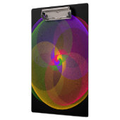 Citrus Color Blend Geometric Clipboard Klemmbrett (Links)