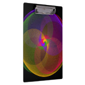 Citrus Color Blend Geometric Clipboard Klemmbrett (Rechts)