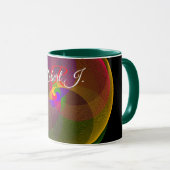 Citrus Color Blend Geometric Coffee Mug Tasse (VorderseiteRechts)