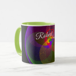 Citrus Color Blend Geometric Coffee Mug Tasse