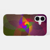 Citrus Color Blend Geometric iPhone 16 Case Hülle (Rückseite (Horizontal))