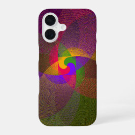 Citrus Color Blend Geometric iPhone 16 Case Hülle