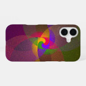 Citrus Color Blend Geometric iPhone 16 Case Hülle (Rückseite (Horizontal))