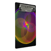 Citrus Color Blend Geometric Mini Clipboard Klemmbrett (Schrägansicht)