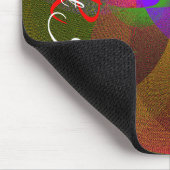 Citrus Color Blend Geometric Mouse Pad Mousepad (Ecke)