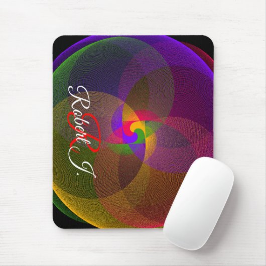 Citrus Color Blend Geometric Mouse Pad Mousepad (Mit Mouse)