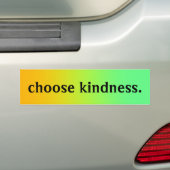 Citrus Colors Gradient "Choose Kindness" Autoaufkleber (Auf Auto)