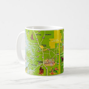 Citrus County Florida Vintage-Karte Tasse