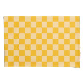 Citrus cream checkered board pattern kissenbezug (Vorderseite-Links)