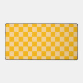 Citrus cream checkered board pattern schreibtischunterlage (Vorderseite)