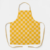 Citrus cream checkered board pattern schürze (Vorderseite)