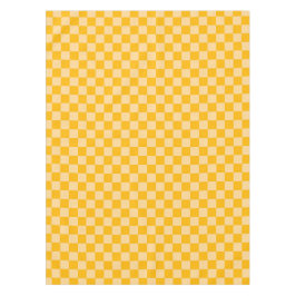 Citrus cream checkered board pattern tischdecke