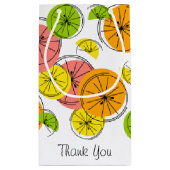 Citrus Danke, Geschenktasche klein Kleine Geschenktüte (Rückseite)