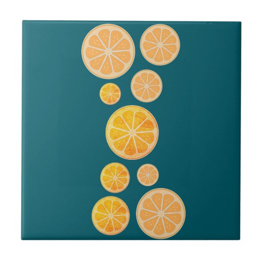 Citrus Delight Keramik Tile Fliese (Vorderseite)