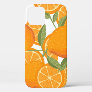 Citrus Delight: Orangefarbenes Muster Case-Mate iPhone Hülle