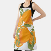 Citrus Delight: Orangefarbenes Muster Schürze (InSitu)