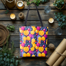 Citrus Delight Wellness Tote Bag & Vibrant Frucht Tasche