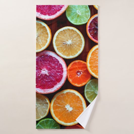 Citrus Dream Lemon Limon Orange Frucht Badehandtuch (Badehandtuch)
