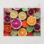 Citrus Dream Lemon Limon Orange Frucht Postkarte (Vorderseite)