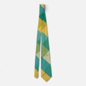 Citrus Drehung Kariert Necktie Krawatte (Rückseite)