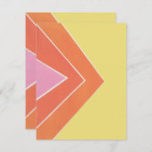 Citrus Dreiecke Mitteilungskarte (Vorne/Hinten)