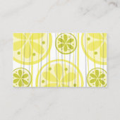 Citrus Escort Card Platzkarte (Rückseite)