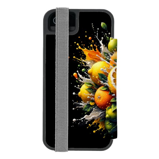 Citrus Explosion Incipio iPhone Geldbeutel-Hülle (Folio Rückseite)