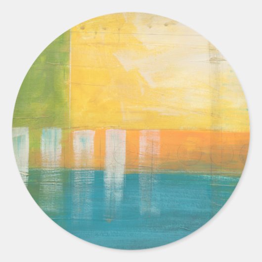 Citrus Fields I Runder Aufkleber (Vorderseite)