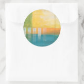 Citrus Fields I Runder Aufkleber (Tasche)