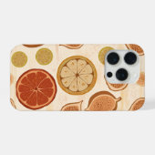 Citrus & Fig Mediterrane Küche Botanical  iPhone Hülle (Rückseite (Horizontal))