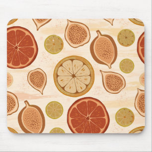 Citrus & Fig Mediterrane Küche Botanical Mousepad
